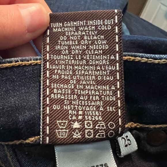 7 for all mankind dark wash skinny jeans - Picture 6 of 11